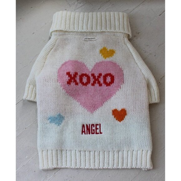 NEW Mark & Graham Love Knit Dog Sweater - Small / Med - Poodle, Pug, Bichon - Picture 7 of 9